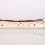 Limited Edition Louis Vuitton x Takashi Murakami Multicolor Blanc Sarah Wallet - FashioNica