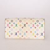 Limited Edition Louis Vuitton x Takashi Murakami Multicolor Blanc Sarah Wallet - FashioNica
