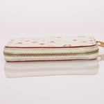 Limited Edition Louis Vuitton x Takashi Murakami Multicolor Blanc Zip Card Holder - FashioNica
