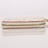 Limited Edition Louis Vuitton x Takashi Murakami Multicolor Blanc Zip Card Holder - FashioNica