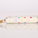 Limited Edition Louis Vuitton x Takashi Murakami Multicolor Blanc Zip Card Holder - FashioNica