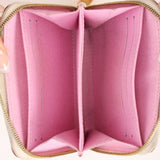 Limited Edition Louis Vuitton x Takashi Murakami Multicolor Blanc Zip Card Holder - FashioNica