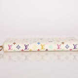 Limited Edition Louis Vuitton x Takashi Murakami Multicolor Blanc Zippy Wallet - FashioNica
