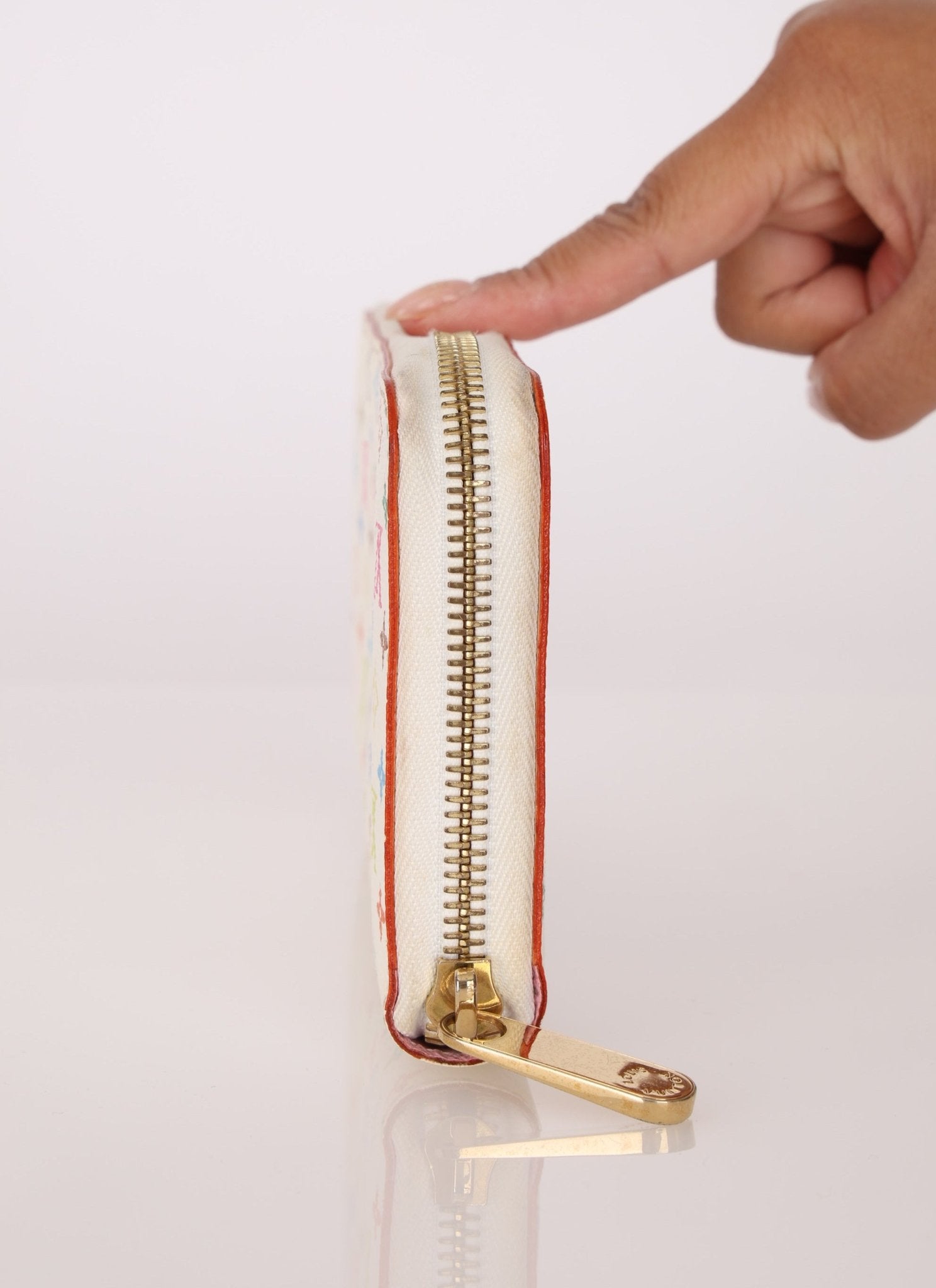 Limited Edition Louis Vuitton x Takashi Murakami Multicolor Blanc Zippy Wallet - FashioNica