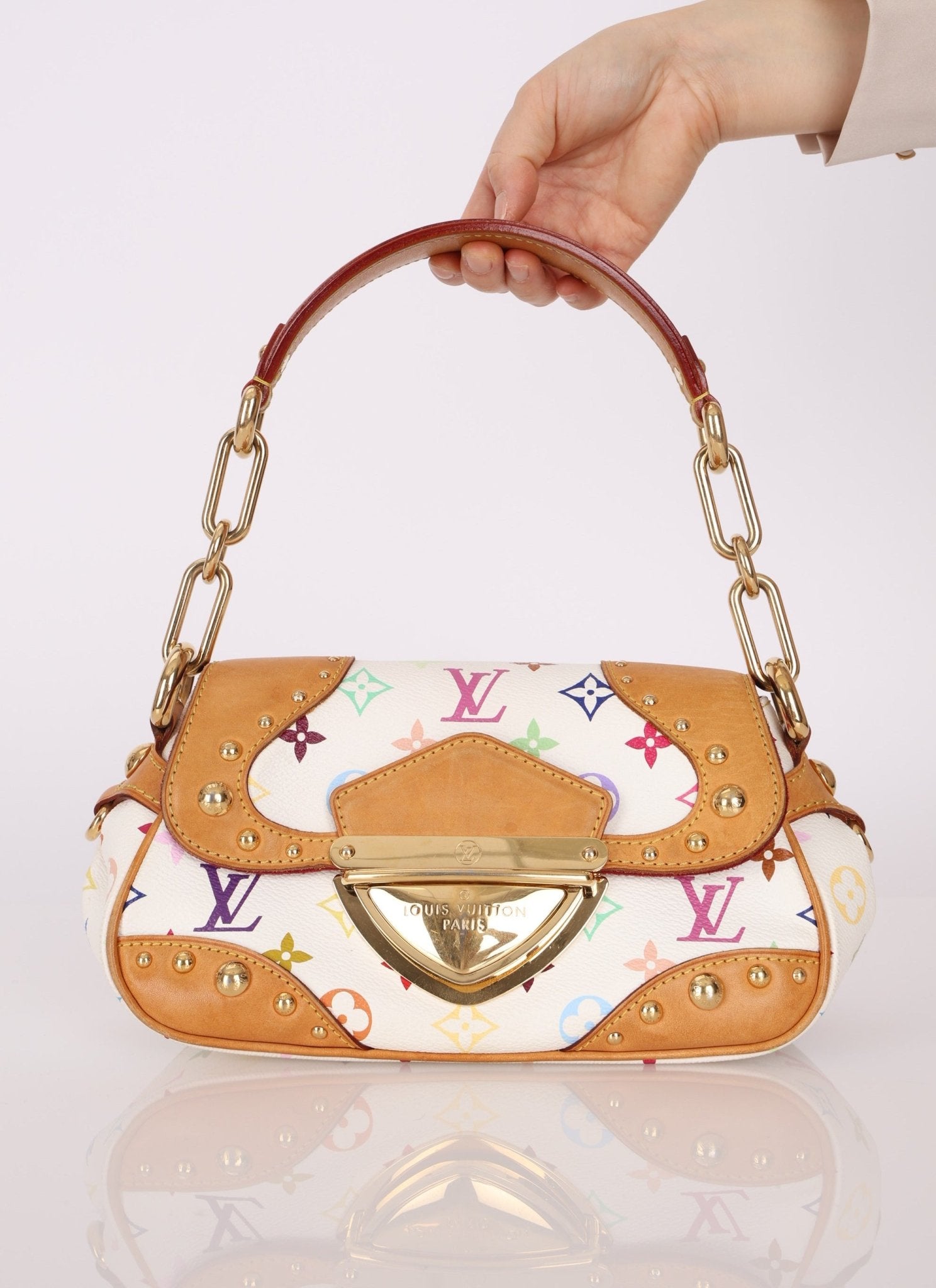 Limited Edition Louis Vuitton x Takashi Murakami Multicolor Monogram Marilyn PM - FashioNica