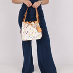 Limited Edition Louis Vuitton x Takashi Murakami Multicolor Monogram Petit Noe - FashioNica