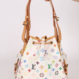 Limited Edition Louis Vuitton x Takashi Murakami Multicolor Monogram Petit Noe - FashioNica