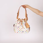 Limited Edition Louis Vuitton x Takashi Murakami Multicolor Monogram Petit Noe - FashioNica
