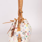 Limited Edition Louis Vuitton x Takashi Murakami Multicolor Monogram Petit Noe - FashioNica