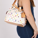 Limited Edition Louis Vuitton x Takashi Murakami Multicolor Monogram Petit Noe - FashioNica