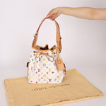 Limited Edition Louis Vuitton x Takashi Murakami Multicolor Monogram Petit Noe - FashioNica