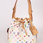 Limited Edition Louis Vuitton x Takashi Murakami Multicolor Monogram Petit Noe - FashioNica