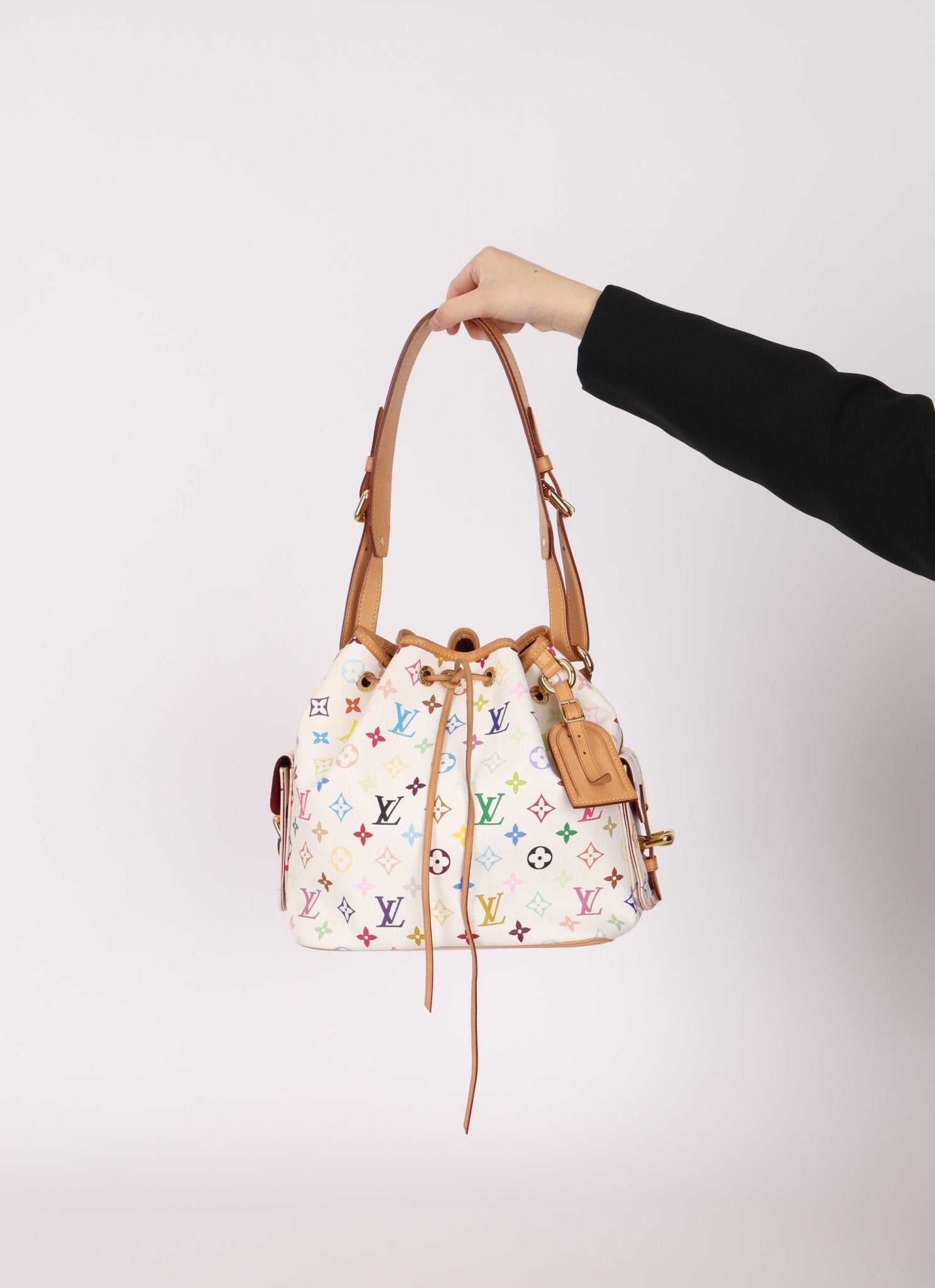 Limited Edition Louis Vuitton x Takashi Murakami Multicolor Noe Bucket Bag - FashioNica