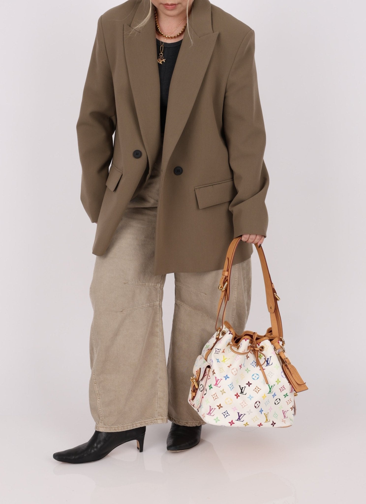 Limited Edition Louis Vuitton x Takashi Murakami Multicolor Noe Bucket Bag - FashioNica