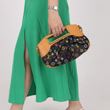 Limited Edition Louis Vuitton x Takashi Murakami Multicolor Noir Judy PM - FashioNica