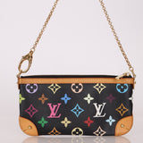 Limited Edition Louis Vuitton x Takashi Murakami Multicolor Noir Milla Pochette - FashioNica