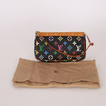 Limited Edition Louis Vuitton x Takashi Murakami Multicolor Noir Pochette - FashioNica