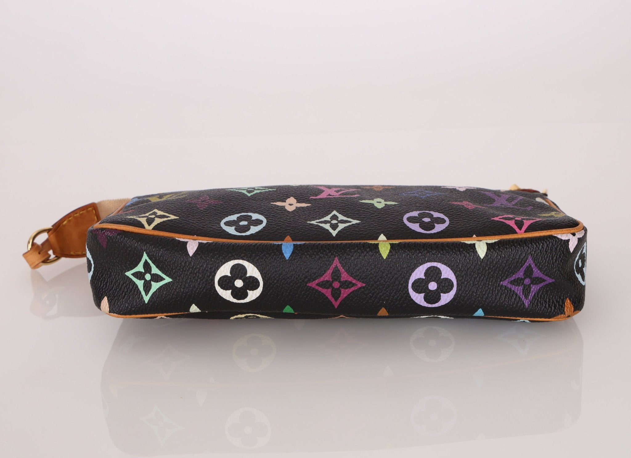 Limited Edition Louis Vuitton x Takashi Murakami Multicolor Noir Pochette - FashioNica