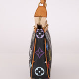 Limited Edition Louis Vuitton x Takashi Murakami Multicolor Noir Pochette - FashioNica