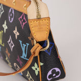 Limited Edition Louis Vuitton x Takashi Murakami Noir Multicolor Pochette - FashioNica