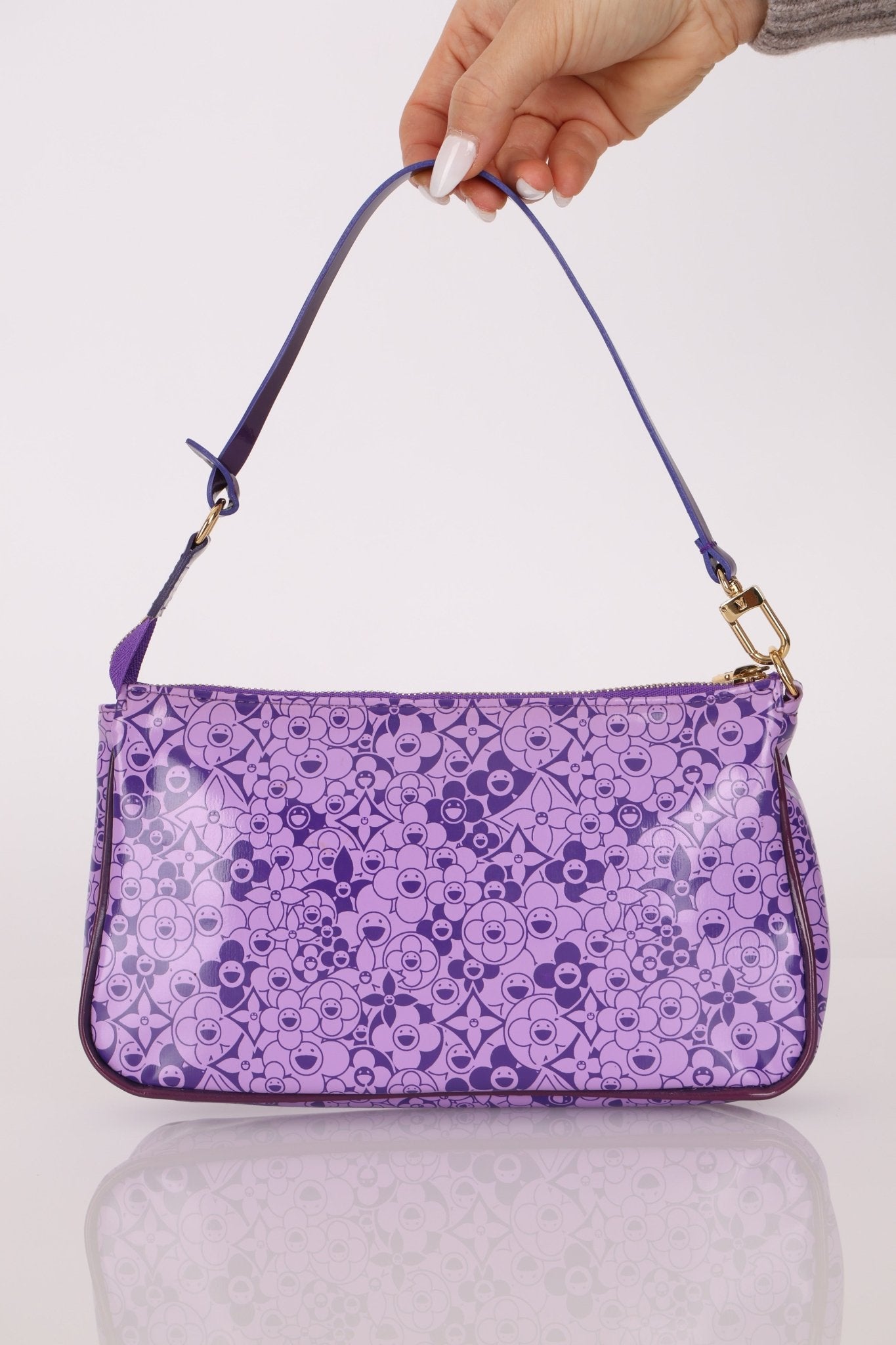 Limited Edition Louis Vuitton x Takashi Murakami PVC Cosmic Blossom Pochette Accessoires - FashioNica