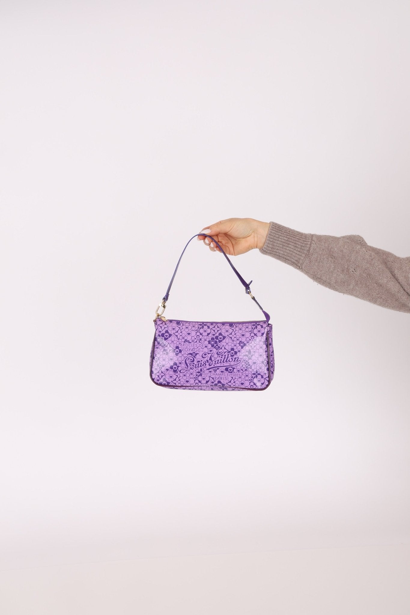 Limited Edition Louis Vuitton x Takashi Murakami PVC Cosmic Blossom Pochette Accessoires - FashioNica