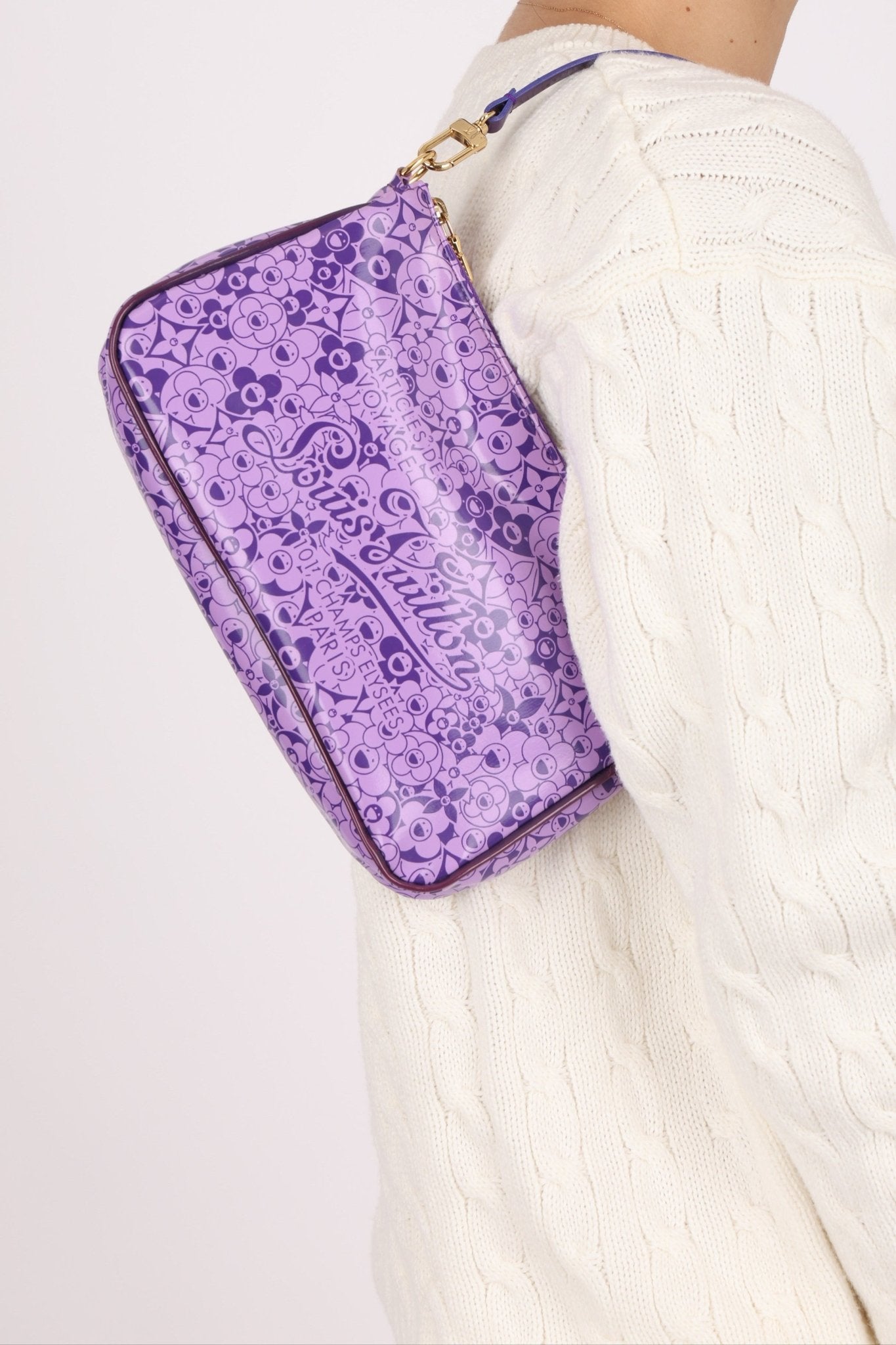 Limited Edition Louis Vuitton x Takashi Murakami PVC Cosmic Blossom Pochette Accessoires - FashioNica
