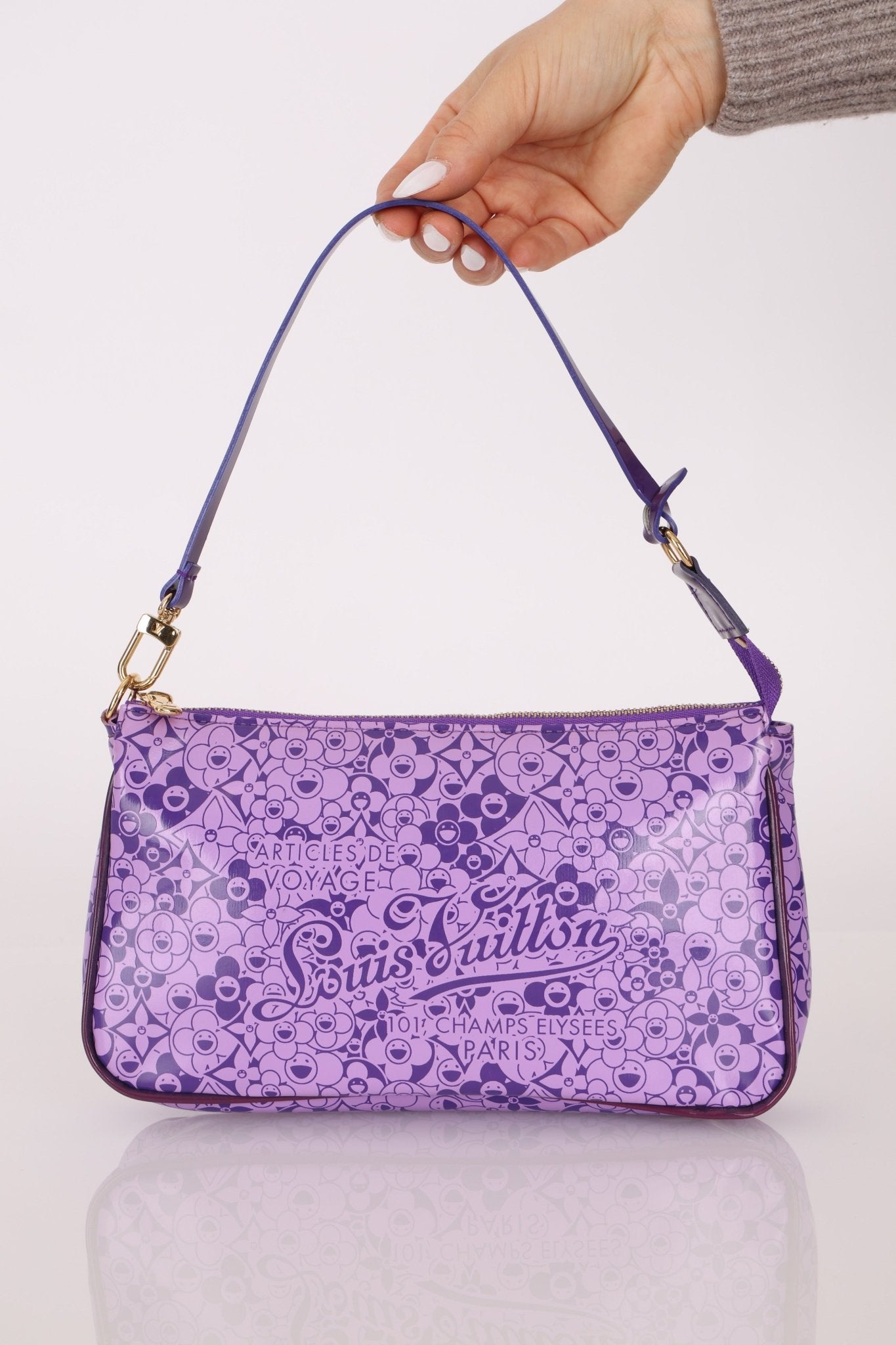 Limited Edition Louis Vuitton x Takashi Murakami PVC Cosmic Blossom Pochette Accessoires - FashioNica