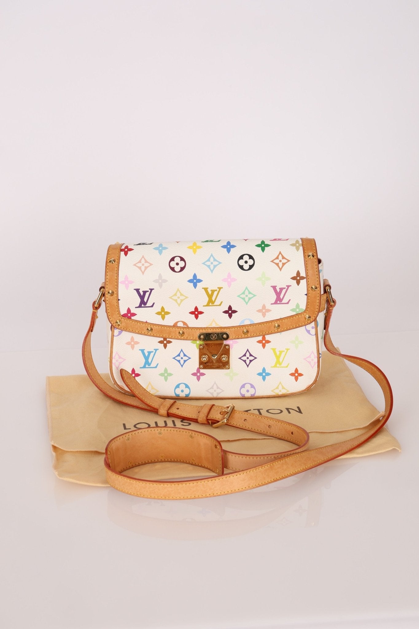 Limited Edition Louis Vuitton x Takashi Murakami White Sologne - FashioNica
