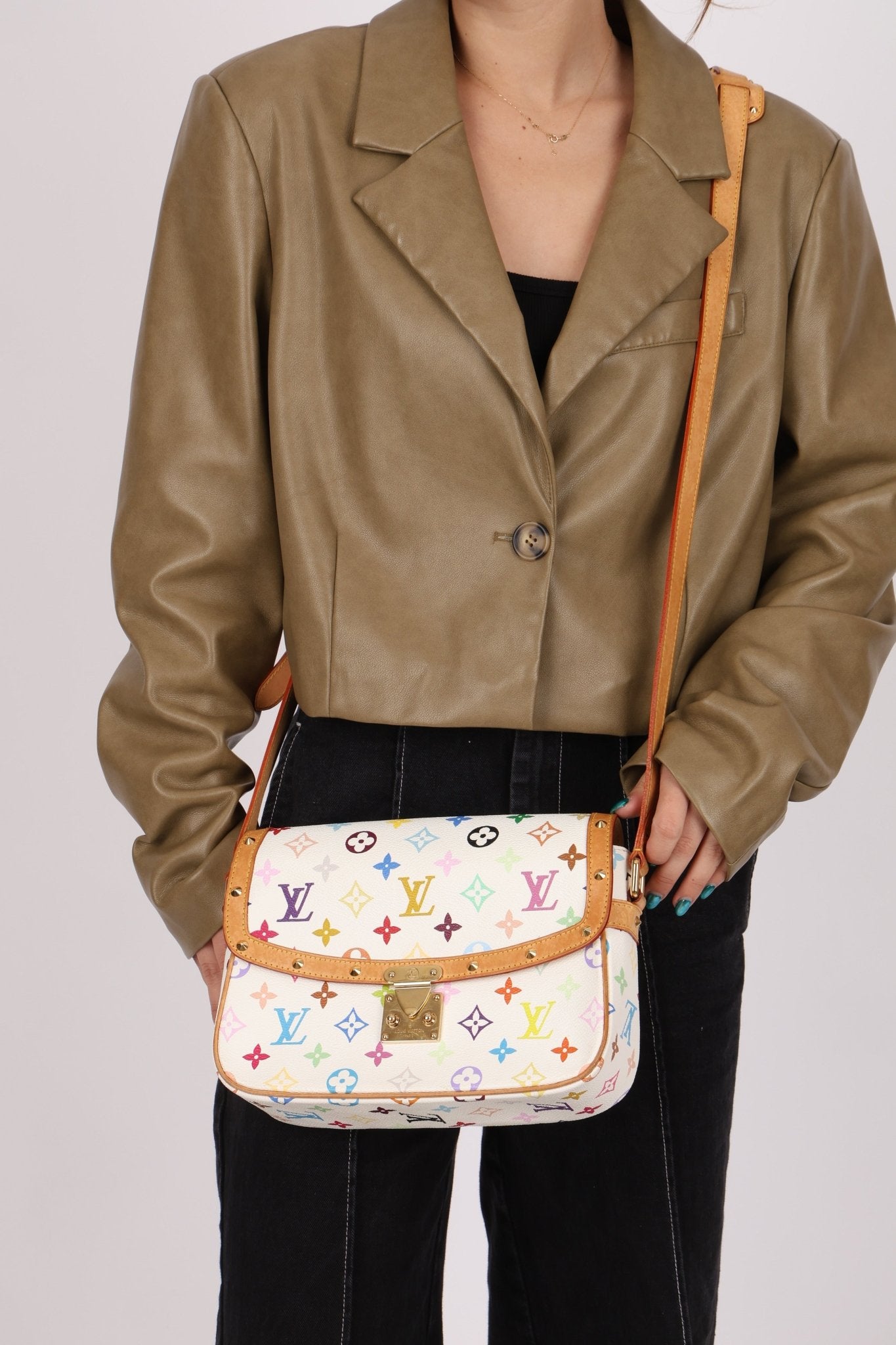 Limited Edition Louis Vuitton x Takashi Murakami White Sologne - FashioNica