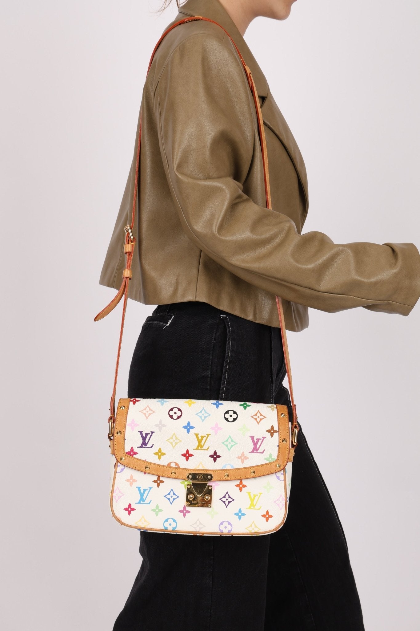 Limited Edition Louis Vuitton x Takashi Murakami White Sologne - FashioNica