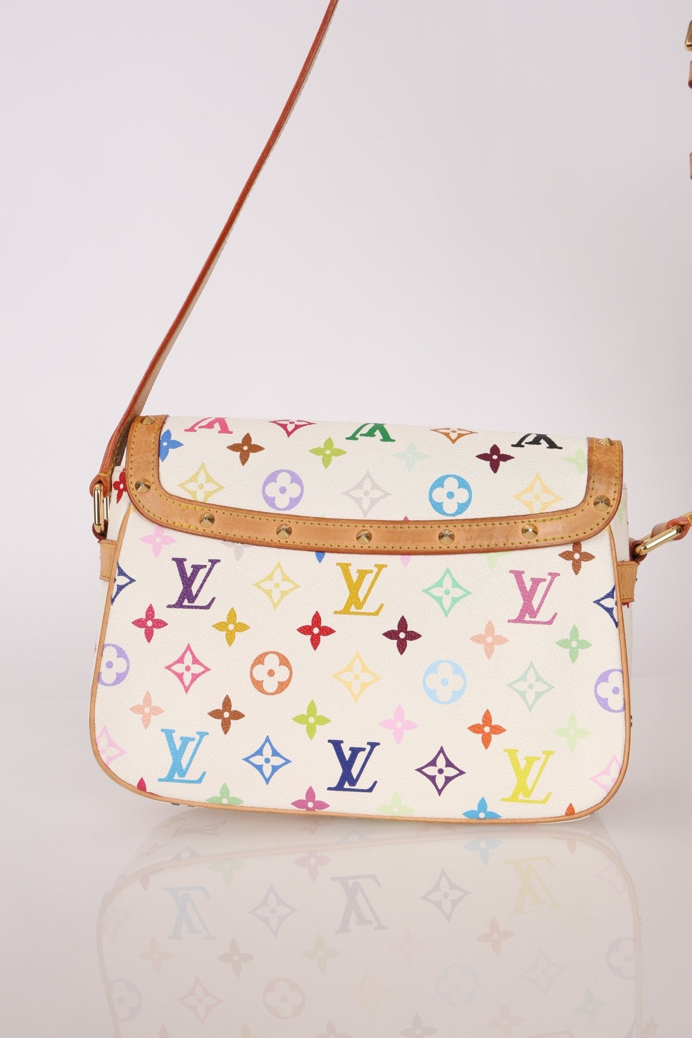 Limited Edition Louis Vuitton x Takashi Murakami White Sologne - FashioNica