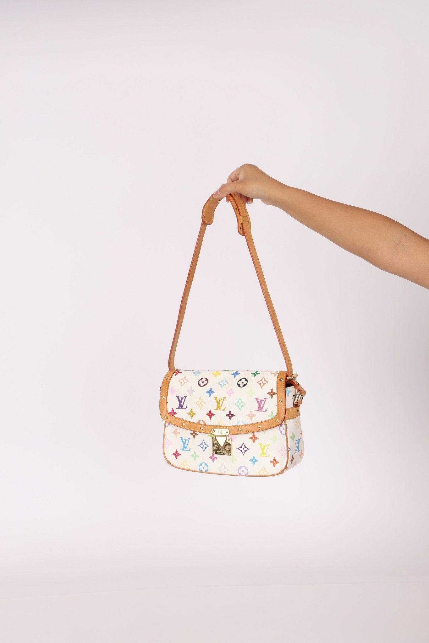 Limited Edition Louis Vuitton x Takashi Murakami White Sologne - FashioNica