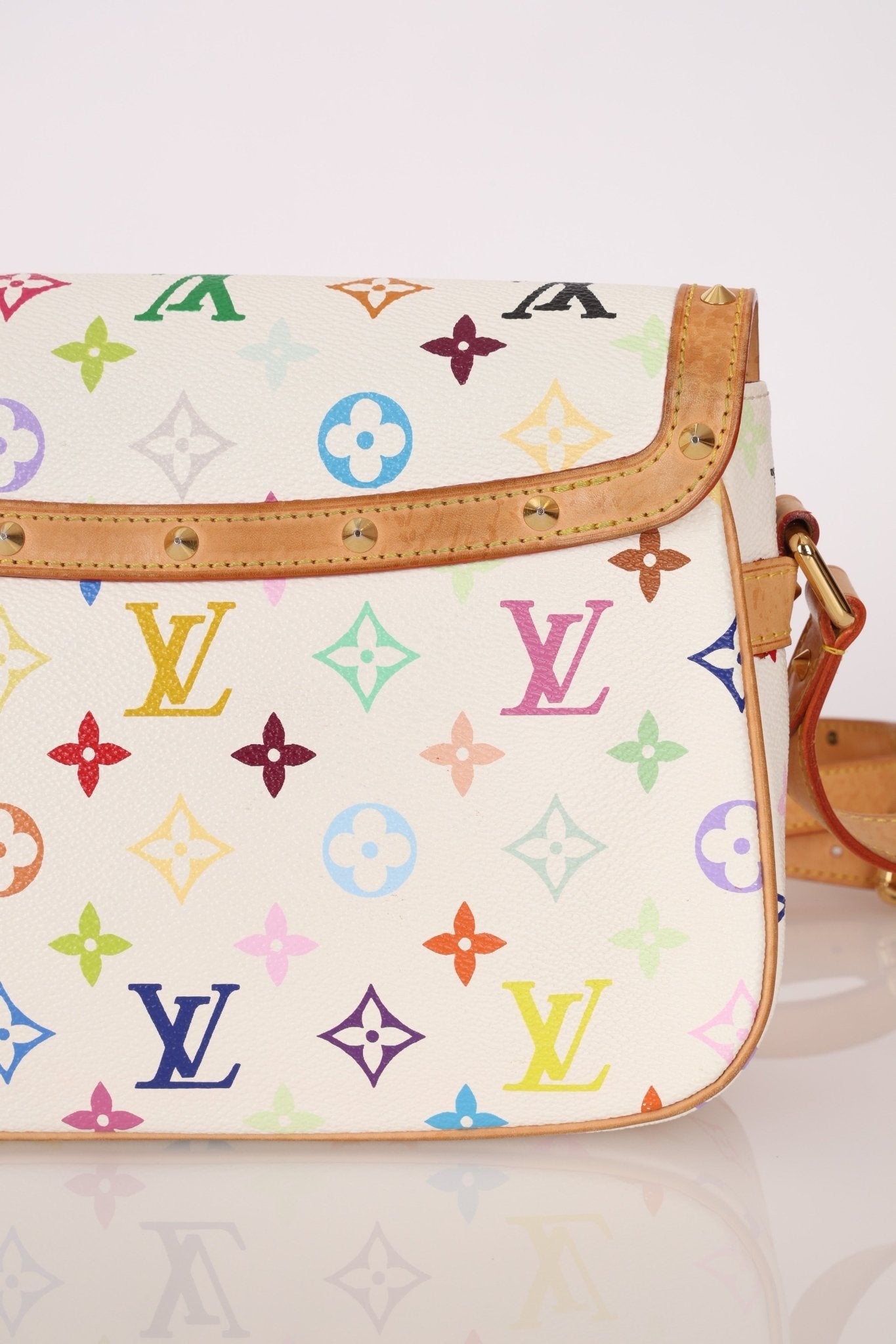 Limited Edition Louis Vuitton x Takashi Murakami White Sologne - FashioNica