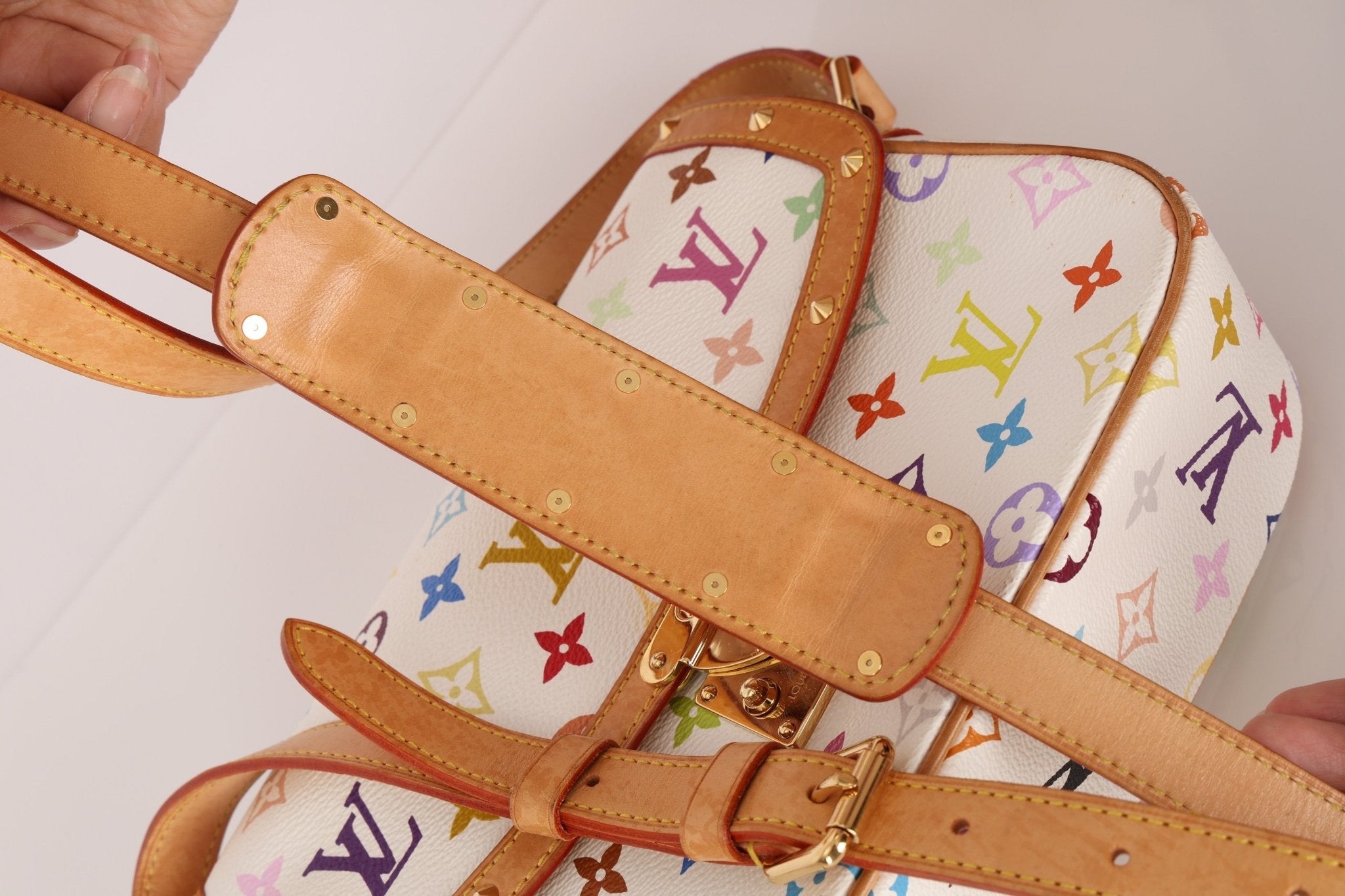 Limited Edition Louis Vuitton x Takashi Murakami White Sologne - FashioNica