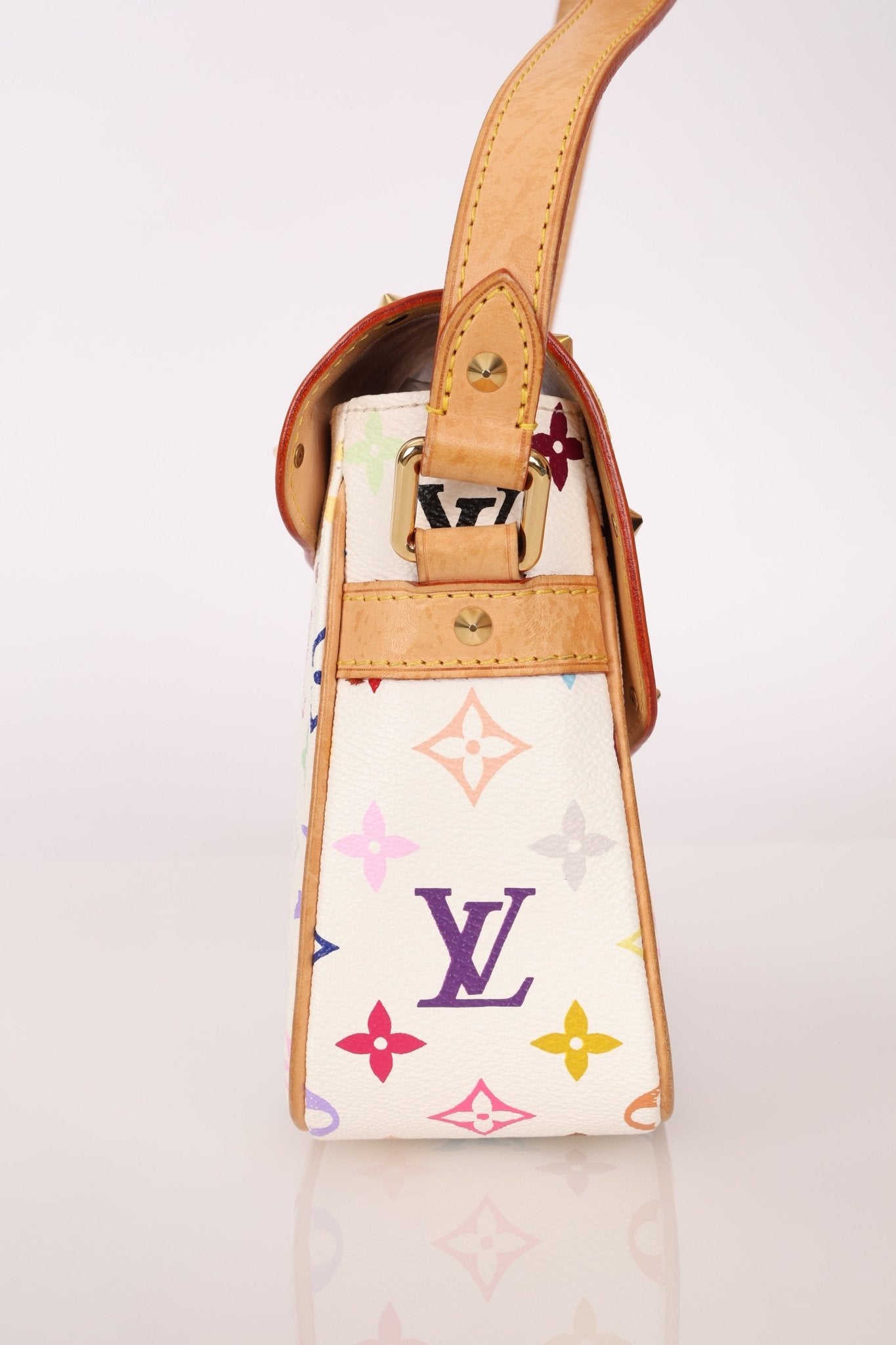 Limited Edition Louis Vuitton x Takashi Murakami White Sologne - FashioNica