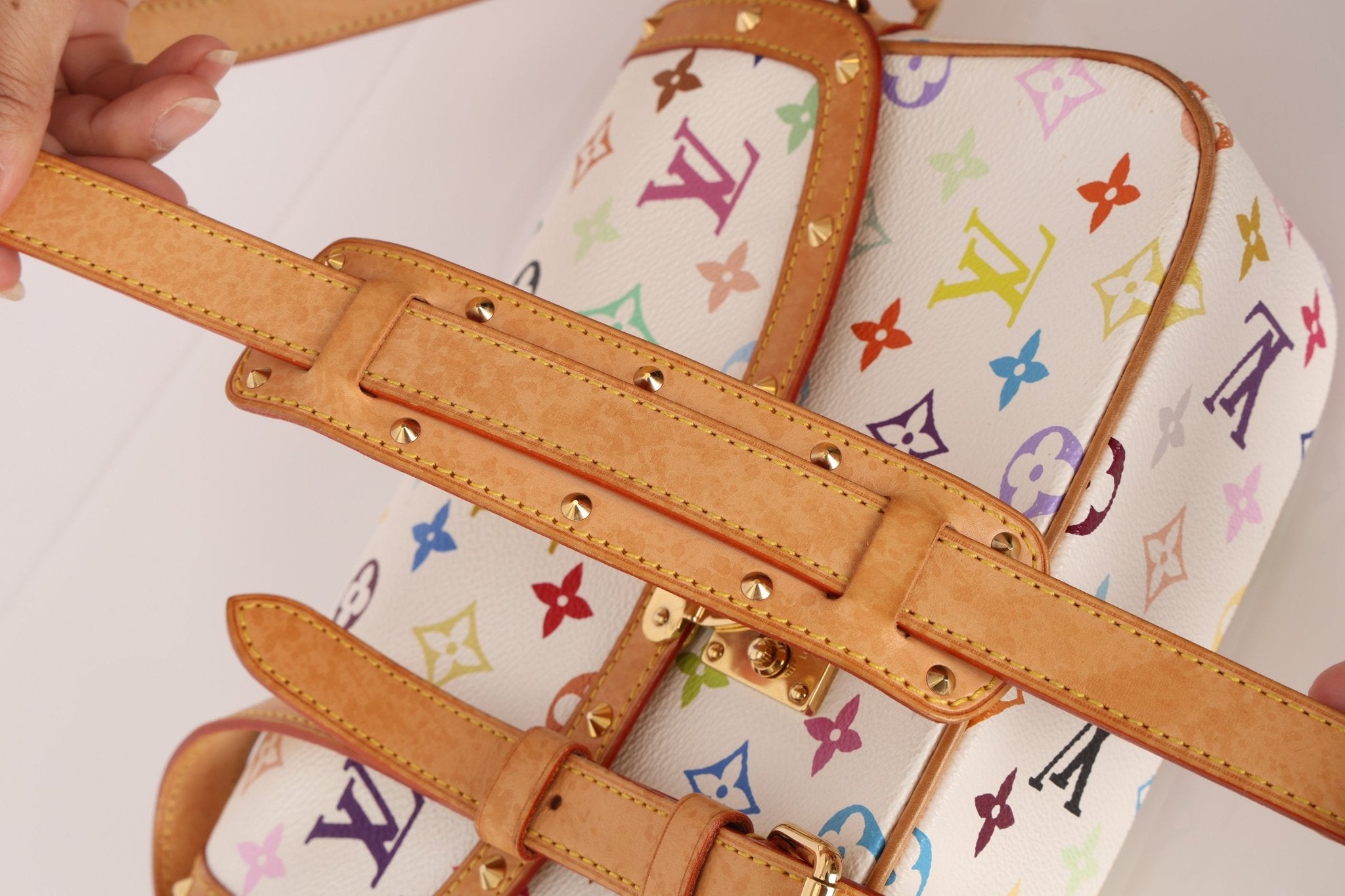 Limited Edition Louis Vuitton x Takashi Murakami White Sologne - FashioNica