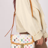 Limited Edition Louis Vuitton x Takashi Murakami White Sologne Crossbody - FashioNica