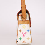 Limited Edition Louis Vuitton x Takashi Murakami White Sologne Crossbody - FashioNica