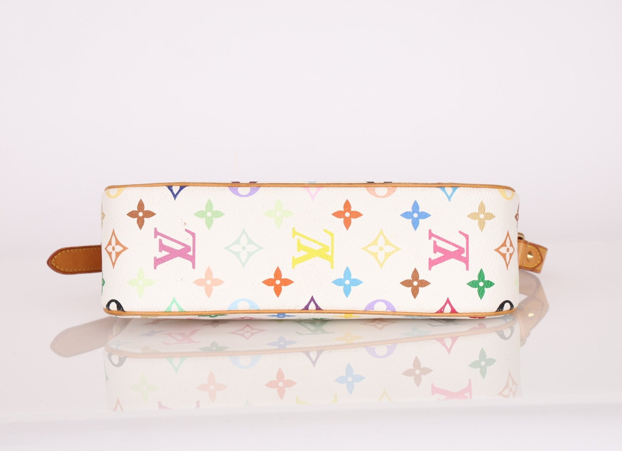 Limited Edition Louis Vuitton x Takashi Murakami White Sologne Crossbody - FashioNica