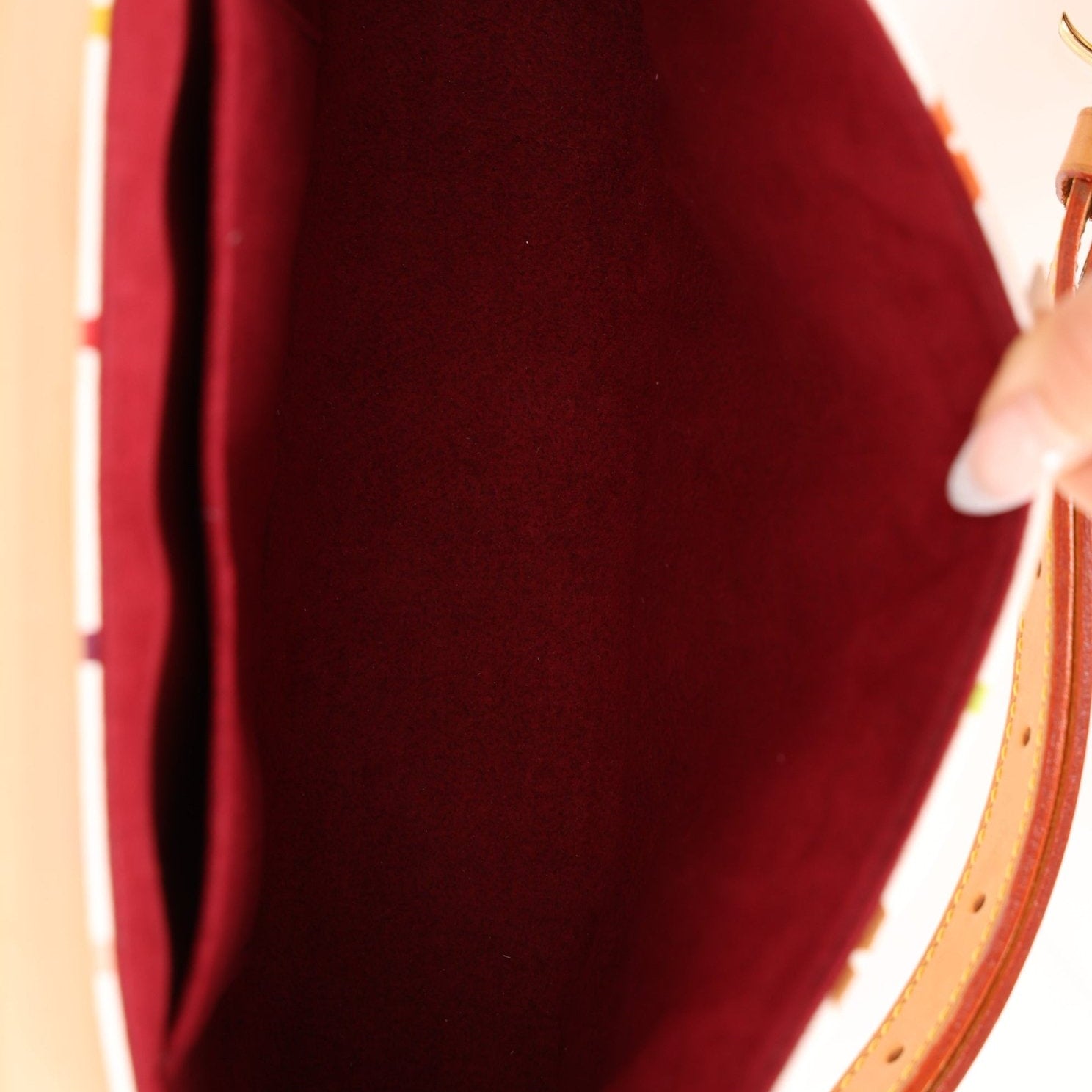 Limited Edition Louis Vuitton x Takashi Murakami White Sologne Crossbody - FashioNica