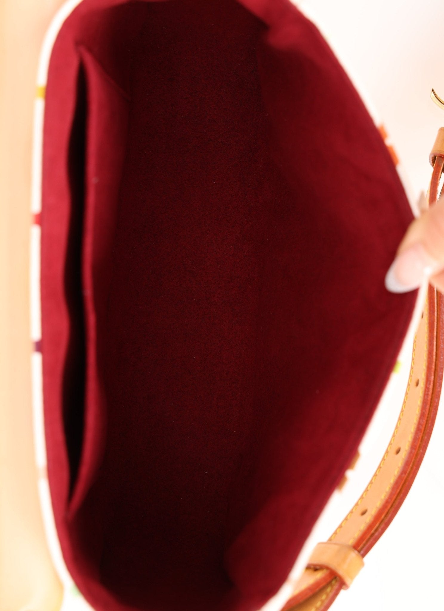 Limited Edition Louis Vuitton x Takashi Murakami White Sologne Crossbody - FashioNica