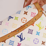 Limited Edition Louis Vuitton x Takashi Murakami White Sologne Crossbody - FashioNica