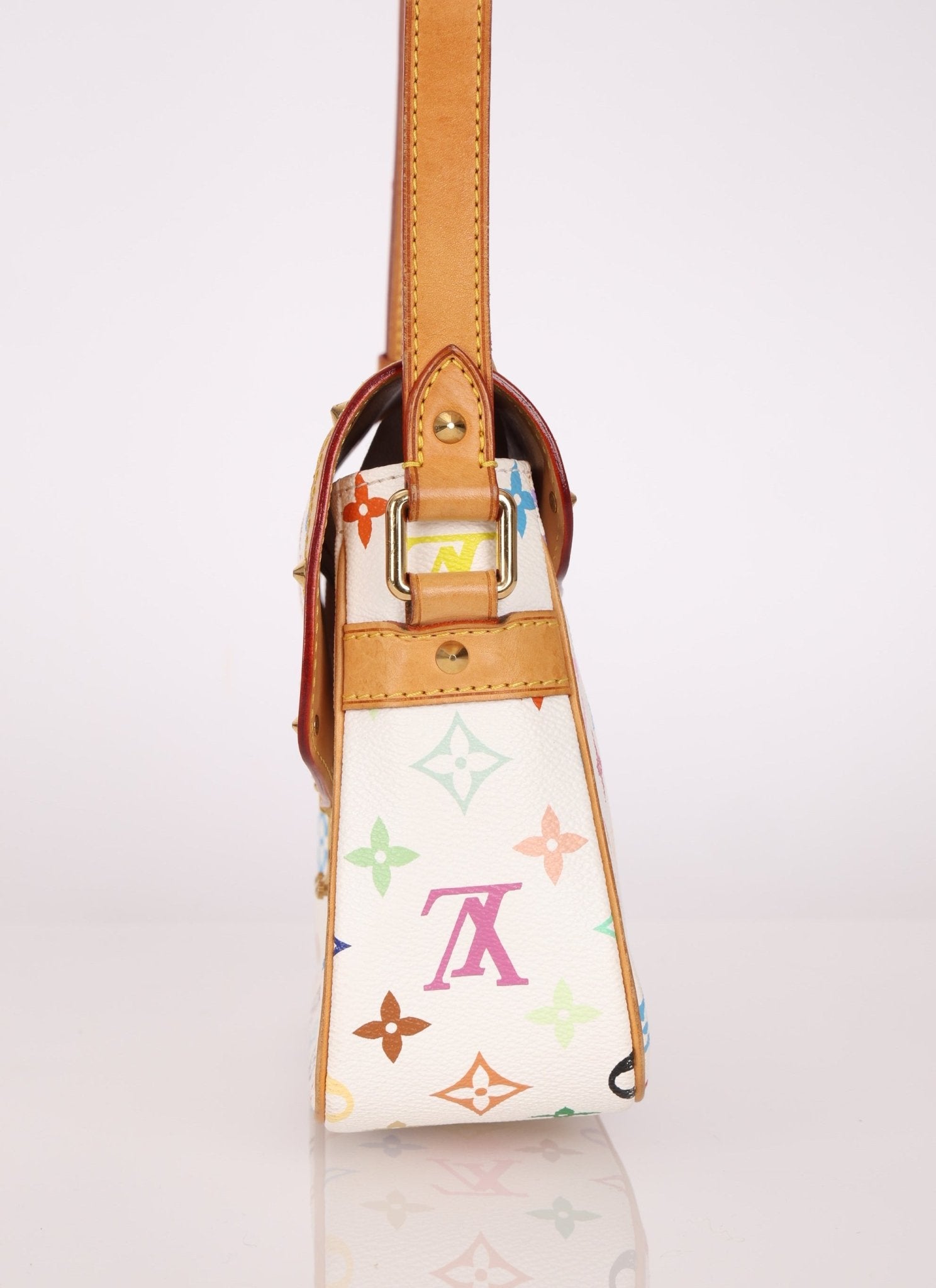 Limited Edition Louis Vuitton x Takashi Murakami White Sologne Crossbody - FashioNica