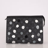 Limited Edition Louis Vuitton x Yayoi Kusama Voyage Monogram Eclipse Pochette MM - FashioNica