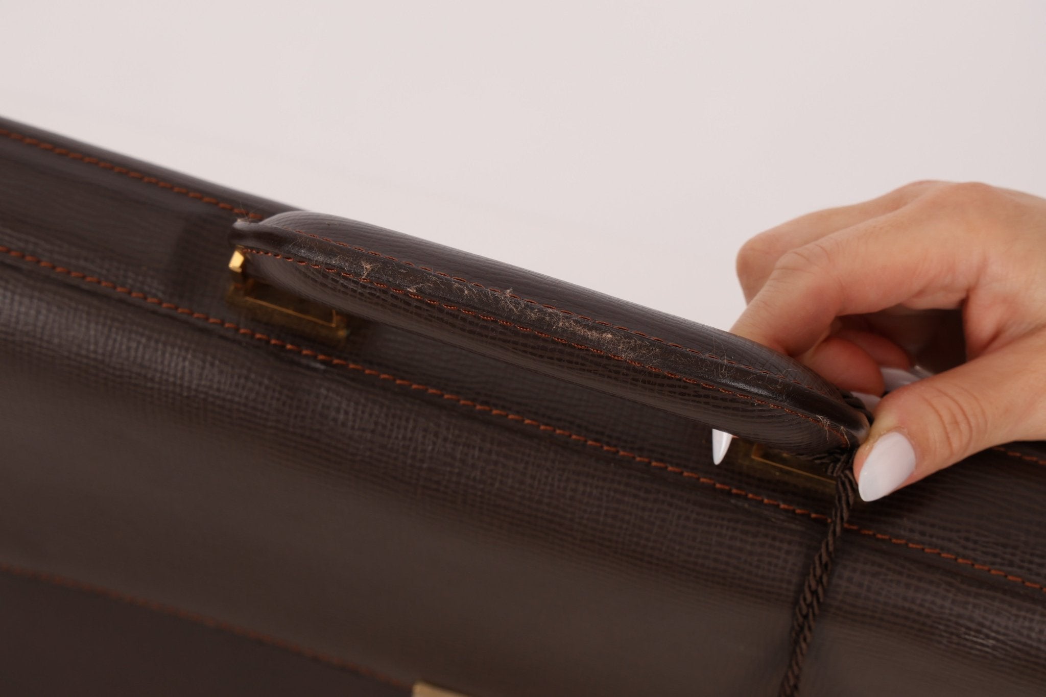 Loewe 1980's Anagram Briefcase - FashioNica