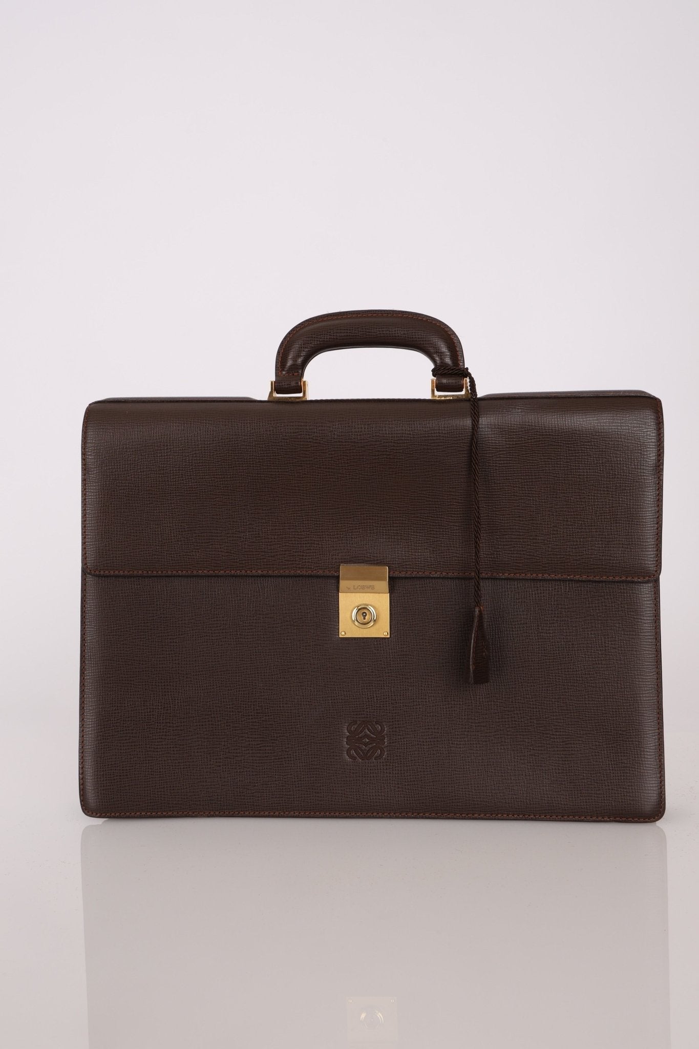 Loewe 1980's Anagram Briefcase - FashioNica