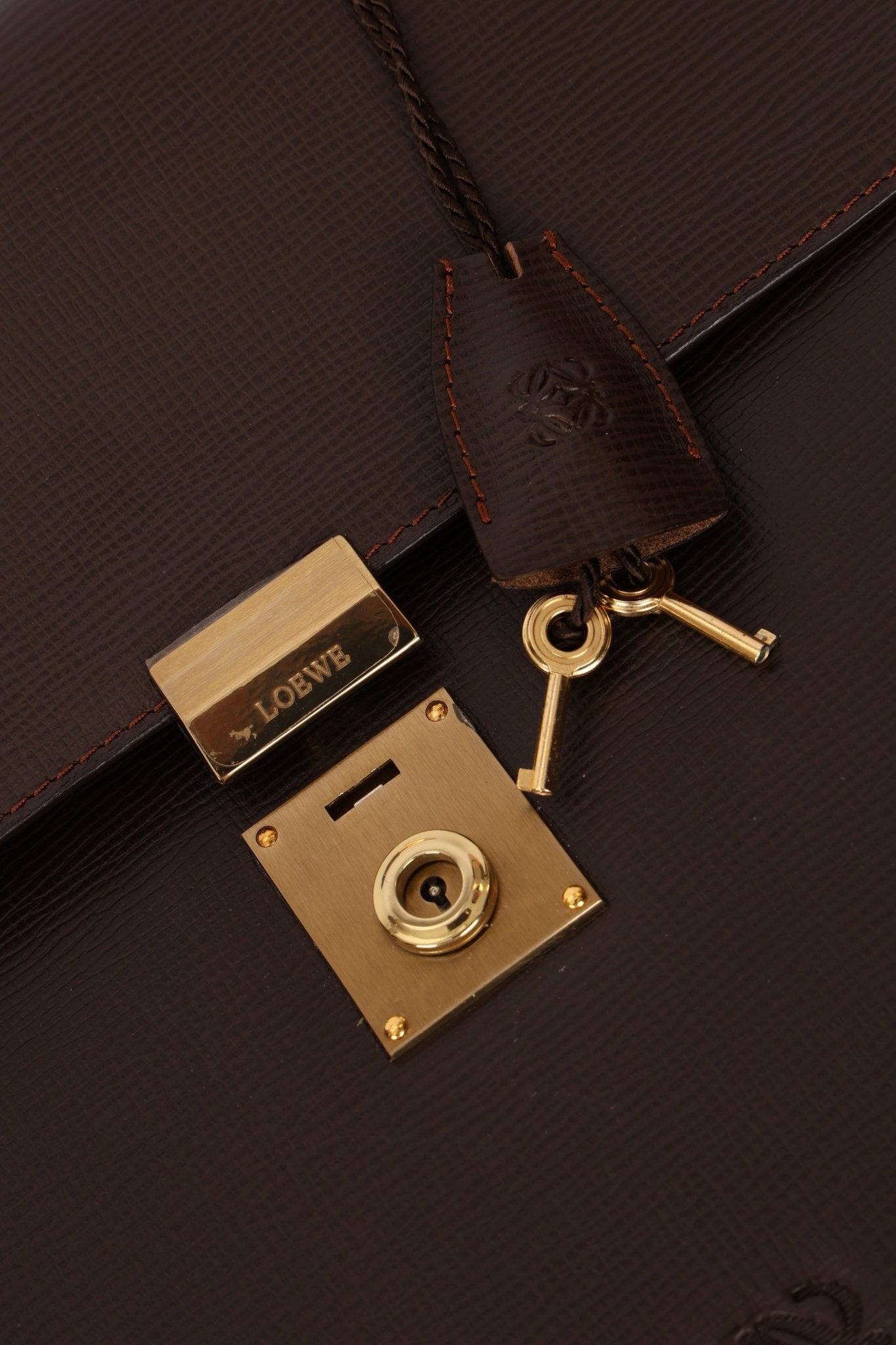 Loewe 1980's Anagram Briefcase - FashioNica