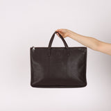 Loewe Anagram Chocolate Briefcase Top Handle - FashioNica