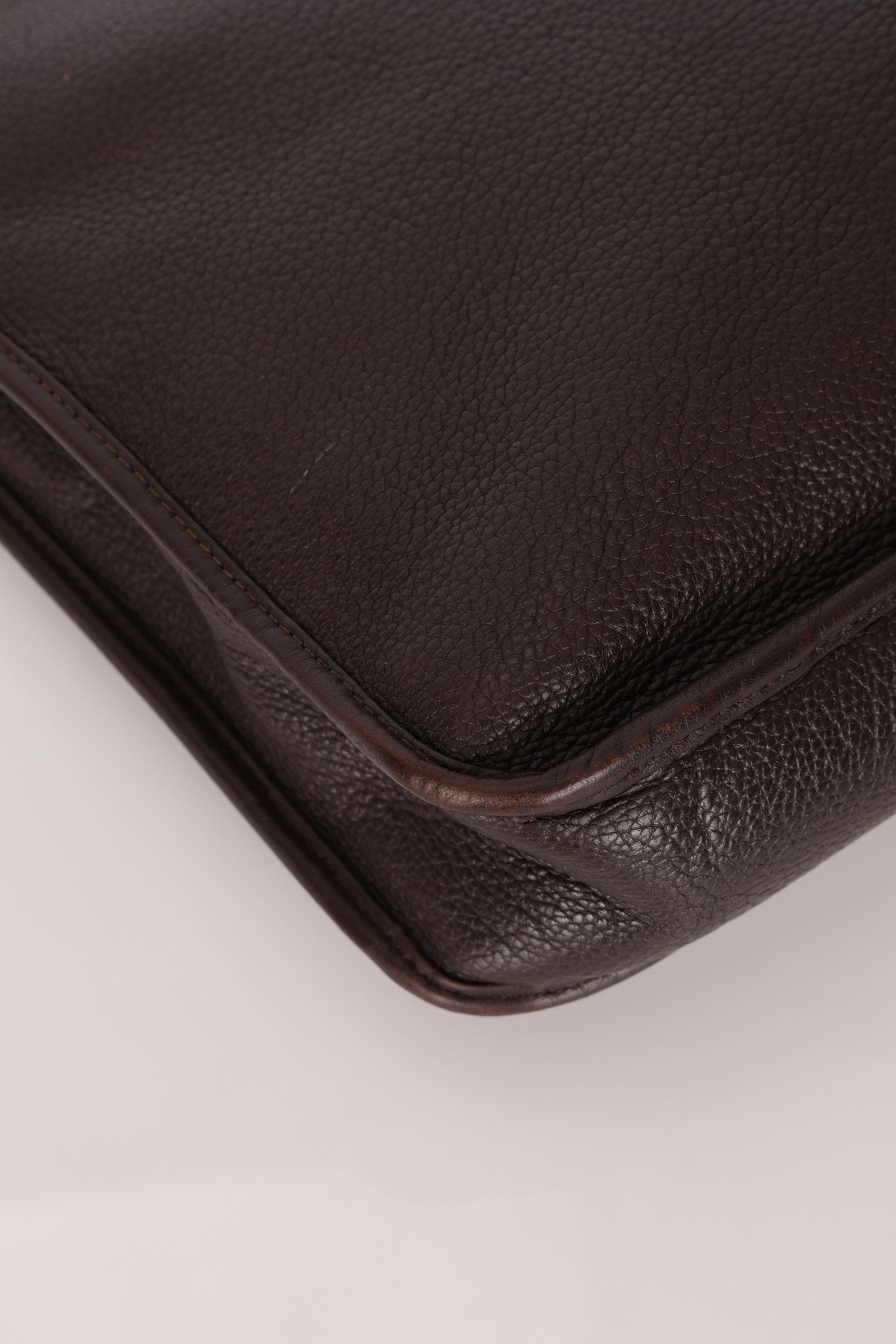 Loewe Anagram Chocolate Briefcase Top Handle - FashioNica